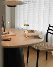 Load image into Gallery viewer, Soma Travertine Dining Table
