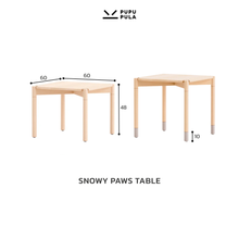 Load image into Gallery viewer, Snowy Paws Adjustable Play Table &amp; Chair
