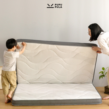 Load image into Gallery viewer, Memory Foam &amp; Natural Jute Dual Firmness Foldable Mattress
