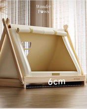 Load image into Gallery viewer, Wooden Tent Pet Sofa
