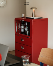 Load image into Gallery viewer, Moma Mini Cabinet With Glass Storage (Metal)
