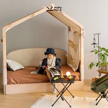 Load image into Gallery viewer, Wild Tent House Convertible Montessori Floor Bed
