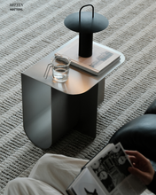Load image into Gallery viewer, Stainless Magazine Sofa Table
