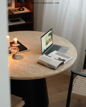 Load image into Gallery viewer, Soma Travertine Dining Table
