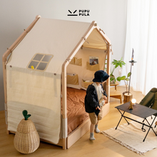 Load image into Gallery viewer, Wild Tent House Convertible Montessori Floor Bed
