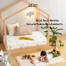 Load image into Gallery viewer, Wild Tent House Convertible Montessori Floor Bed
