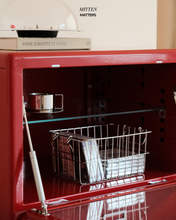 Load image into Gallery viewer, Moma Mini Cabinet With Glass Storage (Metal)
