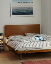 Load image into Gallery viewer, Hera Steel Legs with Headboard Bed
