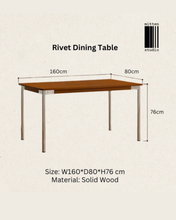 Load image into Gallery viewer, Rivet Dining Table
