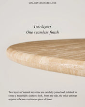 Load image into Gallery viewer, Soma Travertine Dining Table
