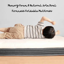 Load image into Gallery viewer, Memory Foam &amp; Natural Jute Dual Firmness Foldable Mattress
