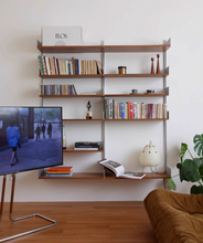 Load image into Gallery viewer, Mitten Alu Teak Wall Rack
