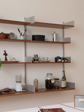 Load image into Gallery viewer, Mitten Alu Teak Wall Rack
