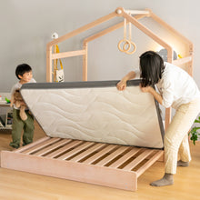 Load image into Gallery viewer, Memory Foam &amp; Natural Jute Dual Firmness Foldable Mattress
