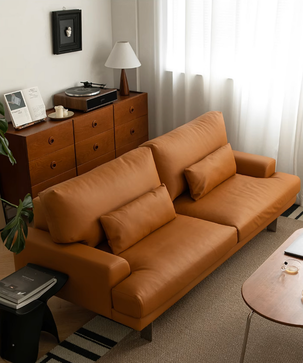 Lazz Caramel Brown Sofa