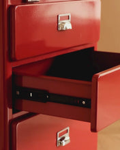 Load and play video in Gallery viewer, Moma Mini Cabinet With Glass Storage (Metal)
