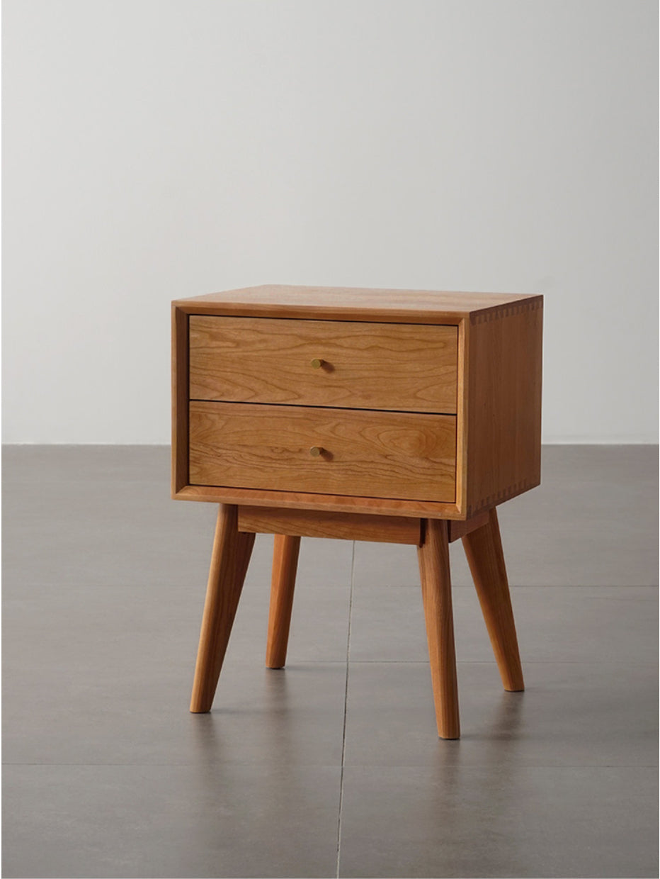 Copper button nightstand